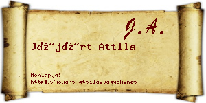 Jójárt Attila névjegykártya